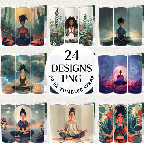 Meditation 20 oz Tumbler Bundle Digital Download