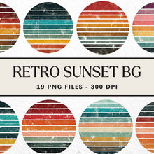 Load image into Gallery viewer, Retro Sunset Sublimation Digital Download