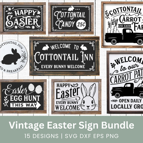 Easter Sign SVG Bundle