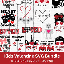 Load image into Gallery viewer, Kids Valentines SVG Bundle
