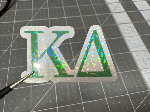 Kappa Delta KD Sorority Stickers with Holographic Effects 18 Stickers