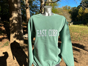 East Cobb Embroidered Comfort Colors Adult Crewneck Sweatshirt
