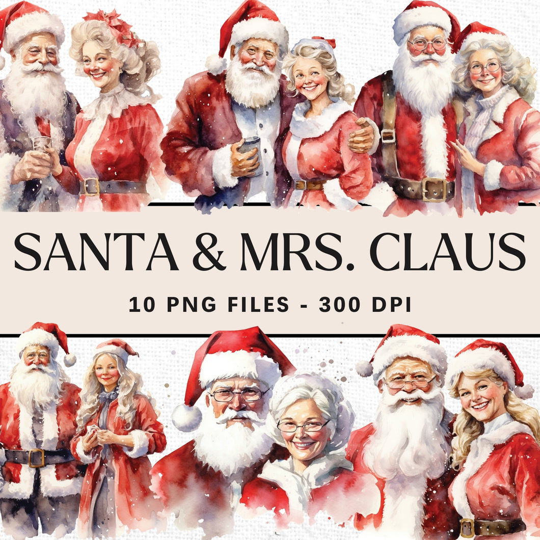 Santa and Mrs. Claus Sublimation Bundle