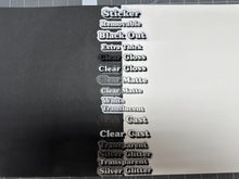 Load image into Gallery viewer, Sticker | 78F | Fashion Accessories | Waterproof Vinyl Sticker | White | Clear | Permanent | Removable | Window Cling | Glitter | Holographic