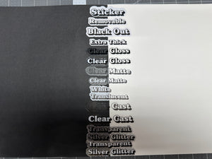 Sticker | 75M | Anchor in Sand | Waterproof Vinyl Sticker | White | Clear | Permanent | Removable | Window Cling | Glitter | Holographic