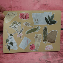 Load image into Gallery viewer, Sticker Sheet | Set of Delicate Torn Paper Stickers |