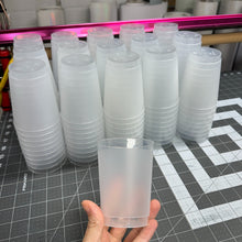 Load image into Gallery viewer, Drinkware 10 oz Clear Frosted Stadium Cup One Side or Two Side Designs