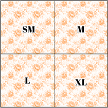 Load image into Gallery viewer, Printed Vinyl &amp; HTV Orange Toile C Patterns 12 x 12 inch sheet