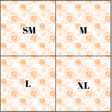 Load image into Gallery viewer, Printed Vinyl &amp; HTV Orange Toile D Patterns 12 x 12 inch sheet