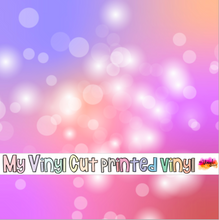 Load image into Gallery viewer, Printed Vinyl | Unicorn Pastel Bokeh H | Permanent Removable Adhesive | Permanent Glitter Adhesive | HTV | Glitter HTV | 12 x 12 inches | ONE Sheet