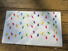 Load image into Gallery viewer, Sticker Sheet Set of Christmas Lights and Bulbs STATIC CLINGS 28 inches wide