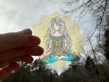 Load image into Gallery viewer, Sticker 7i Yoga Pose Zentangle Mandala