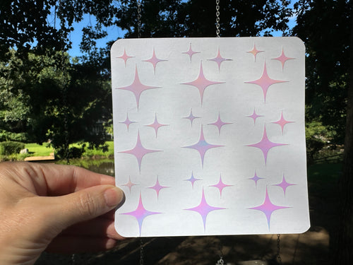 Sticker Sheet | Stars A | Set of little planner stickers Holographic Stars 6 X 6