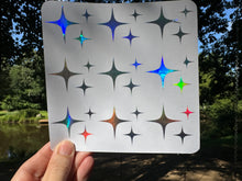 Load image into Gallery viewer, Sticker Sheet | Stars A | Set of little planner stickers Holographic Stars 6 X 6