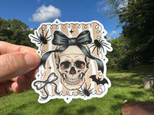 Load image into Gallery viewer, Sticker | Coquette Skull | Waterproof Vinyl Sticker | Permanent
