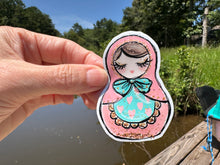 Load image into Gallery viewer, Sticker | 32P | Russian Nesting Doll | Waterproof Vinyl Sticker | White | Clear | Permanent | Removable | Window Cling | Glitter | Holographic