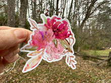 Load image into Gallery viewer, Sticker | 78G | Paris Flower Bunch | Waterproof Vinyl Sticker | White | Clear | Permanent | Removable | Window Cling | Glitter | Holographic