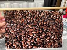 Load image into Gallery viewer, Printed HTV COFFEE BEANS D1 Pattern Heat Transfer Vinyl 12 x 8 inch sheet