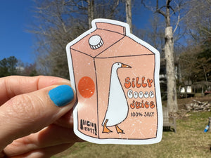 Sticker |  | Silly Goose Juice | Waterproof Vinyl Sticker |
