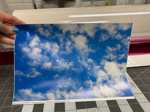Printed Vinyl & HTV CLOUDS Patterns 12 x 8 inch sheet