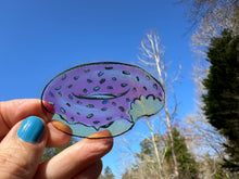 Load image into Gallery viewer, Sticker | 40K | Donut Pool Float | Waterproof Vinyl Sticker | White | Clear | Permanent | Removable | Window Cling | Glitter | Holographic