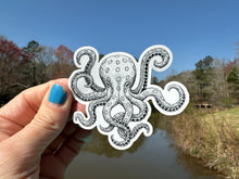 Load image into Gallery viewer, Sticker | 58H | Octopus | Waterproof Vinyl Sticker | White | Clear | Permanent | Removable | Window Cling | Glitter | Holographic