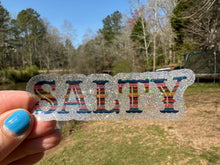 Load image into Gallery viewer, Sticker | 1J | Serape Salty | Waterproof Vinyl Sticker | White | Clear | Permanent | Removable | Window Cling | Glitter | Holographic