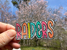 Load image into Gallery viewer, Sticker |  | Raiders | Waterproof Vinyl Sticker | White | Clear | Permanent | Removable | Window Cling | Glitter | Holographic