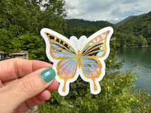 Load image into Gallery viewer, Window Stickers | Butterfly Stickers | 3 inch stickers | 12 x 12 sheet permanent adhesive | Static Clings
