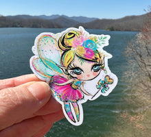 Load image into Gallery viewer, Sticker | 12D | Colorful Fairy | Waterproof Vinyl Sticker | White | Clear | Permanent | Removable | Window Cling | Glitter | Holographic