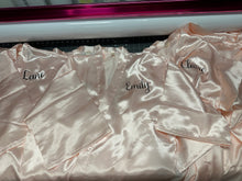 Load image into Gallery viewer, Satin Robes Customized with Name Great for Spa Parties, Birthday Parties, Graduation Gifts