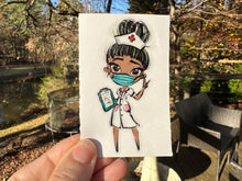 Load image into Gallery viewer, Sticker | 22D | Nurse | Waterproof Vinyl Sticker | White | Clear | Permanent | Removable | Window Cling | Glitter | Holographic (Copy)