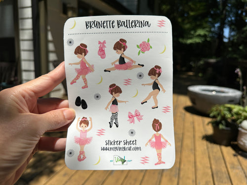 Sticker Sheet |  | Set of little planner stickers Ballerina 5 X 7