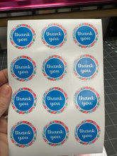 Load image into Gallery viewer, Sticker Sheet | Thank You Circle Stickers | Set of packaging stickers | 5 X 7