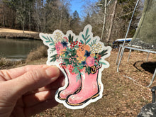 Load image into Gallery viewer, Sticker 3H Garden Pink Boots with Flowers