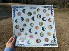 Load image into Gallery viewer, Sticker Sheet | Celestial | 12 x 12 inch Sheet