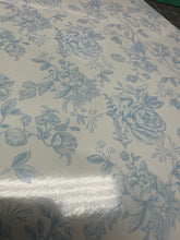 Load image into Gallery viewer, Printed Vinyl, HTV &amp; Waterslide Blue Toile Patterns 12 x 12 inch sheet