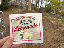 Load image into Gallery viewer, Sticker 9B When Life Gives You Lemons Make Pink Lemonade