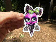 Load image into Gallery viewer, Sticker 23C Pink Skull Ice Cream with Wings