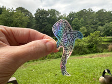 Load image into Gallery viewer, Sticker | 58M | Whale Shark | Waterproof Vinyl Sticker | White | Clear Matte | Holographic | Permanent Adhesive