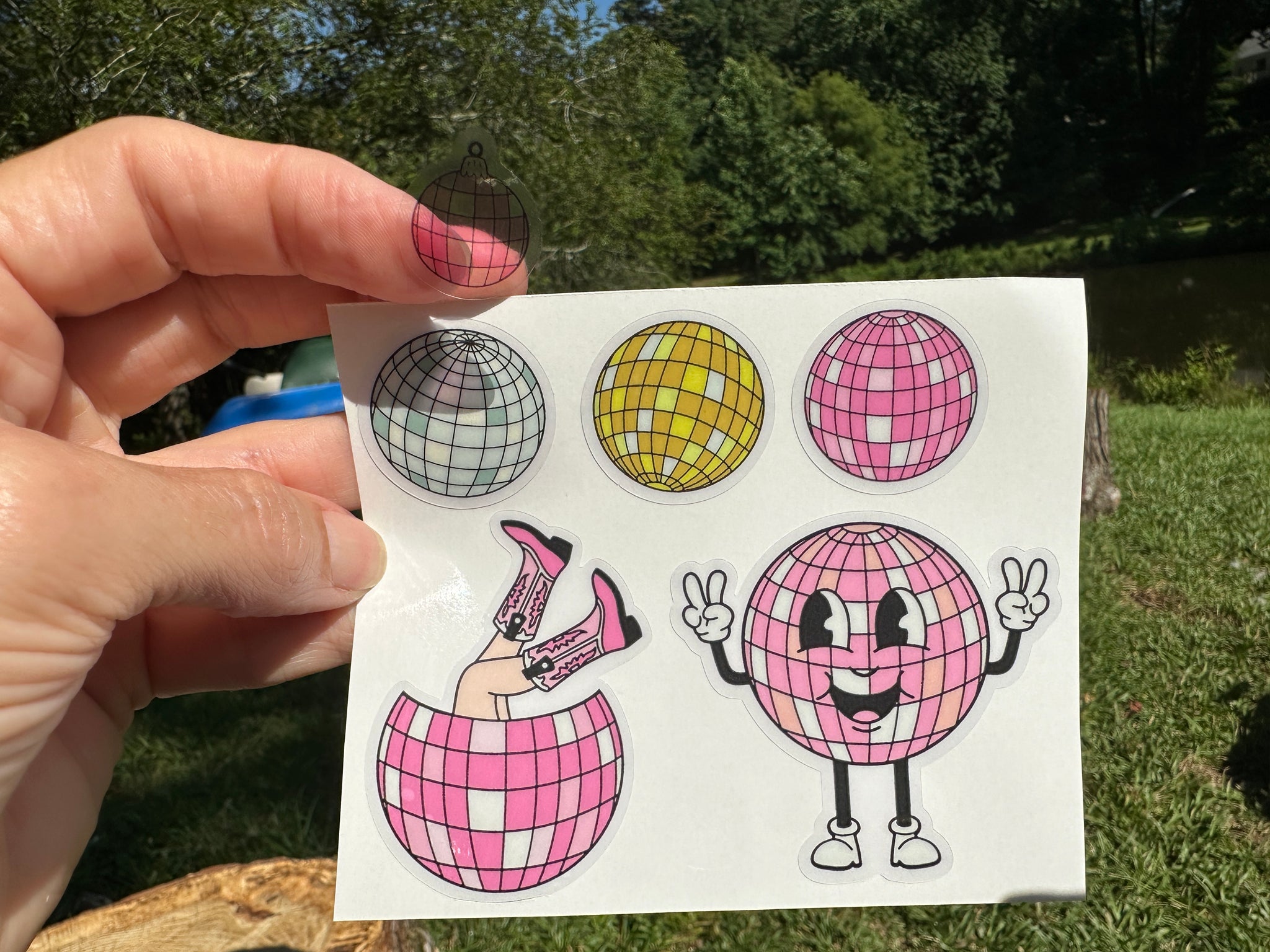 Set of Retro Disco Ball Stickers – MY VINYL CUT