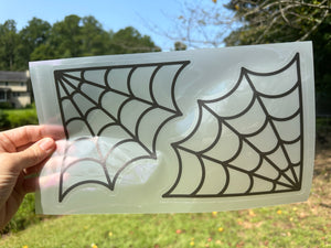 Clear Window Stickers Great for Window Corners for Halloween Set of 2