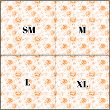 Load image into Gallery viewer, Printed Vinyl &amp; HTV Orange Toile J Patterns 12 x 12 inch sheet