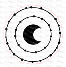 Load image into Gallery viewer, Small Sticker | 7P | MOON | Waterproof Vinyl Sticker | White | Clear | Permanent | Removable | Window Cling | Glitter | Holographic