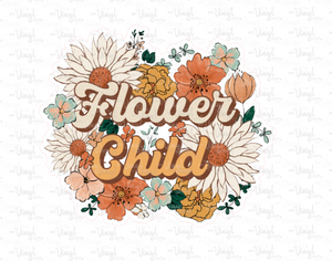 Sticker | 72G | Flower Child | Waterproof Vinyl Sticker | White | Clear | Permanent | Removable | Window Cling | Glitter | Holographic