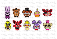 Load image into Gallery viewer, Sticker Sheet | Set of little planner stickers Five Nights 4 X 8