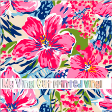 Load image into Gallery viewer, Printed Vinyl &amp; HTV Animal Print Floral L Pattern 12 x 12 inch sheet