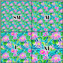 Load image into Gallery viewer, Printed Vinyl &amp; HTV Preppy Florals C Pattern 12 x 12 inch sheet
