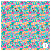 Load image into Gallery viewer, Printed Vinyl &amp; HTV Summer Patterns 12 x 12 inch sheet
