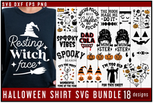 Load image into Gallery viewer, Halloween Shirt SVG Bundle
